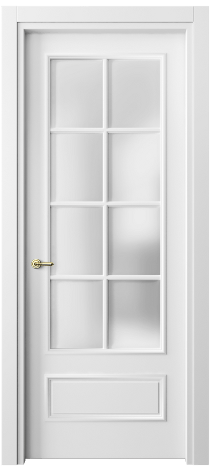 Дверь межкомнатная Париж 8112 Матовый белоснежный Сатинированное стекло Гладкий наличник МБЛ Цена 61724 ₽ Наличники уже входят в базовый комплект. Фабрика дверей Волховец 8 (800) 551 43 19 Межкомнатная дверь Париж 8112 Матовый белоснежный Сатинированное стекло Цена 61724 ₽| Volhovec
