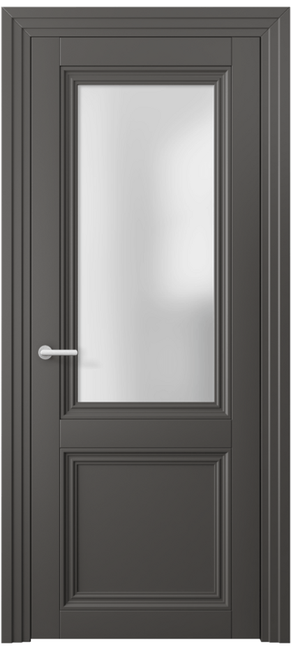 Межкомнатная дверь Centro 2524 ПЭТ графитовый Сатинированное стекло Цена 37599 ₽ | Volhovec
