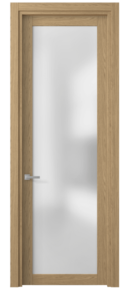 Межкомнатная дверь Planum 2102 Жемчужный дуб Сатинированное стекло Цена 1430 AZE | Volhovec