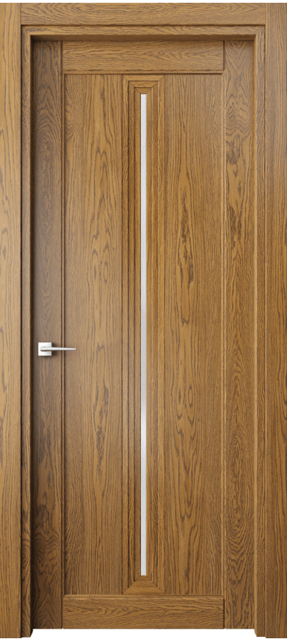 Межкомнатная дверь Ego 6123 Дуб медовый Сатинированное стекло Цена 126499 ₽ | Volhovec