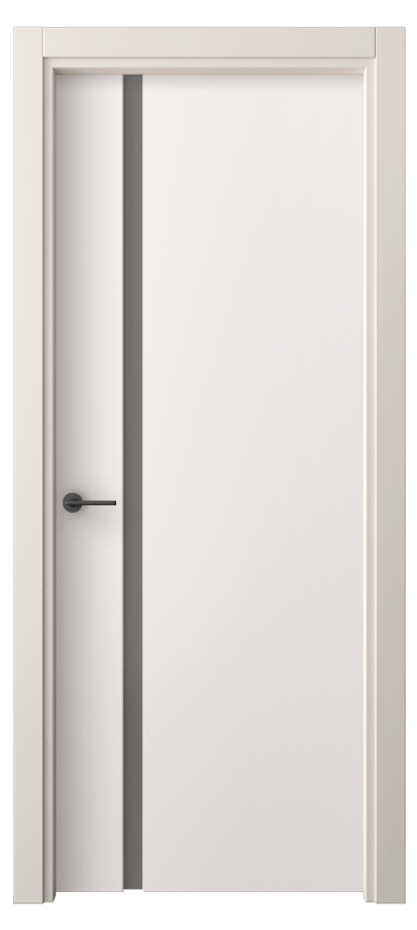 Межкомнатная дверь Freedom 4222 ПЭТ кремово-серый Сатинированное серое стекло, триплекс Цена 30799 ₽ | Volhovec