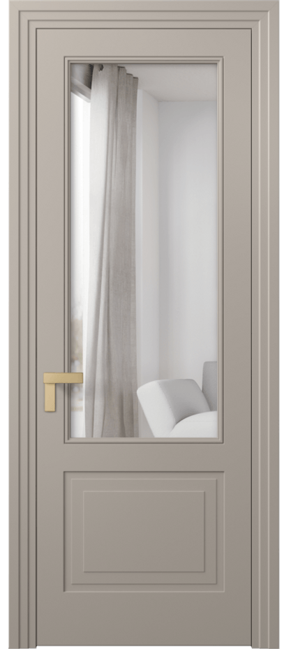 Межкомнатная дверь Рокка 8352 Матовый бисквитный Двустороннее зеркало, триплекс Цена 69924 ₽ | Volhovec