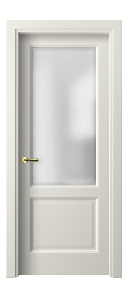 Межкомнатная дверь Galant 1422 Матовый жемчужный Сатинированное стекло Цена 41919 ₽ | Volhovec