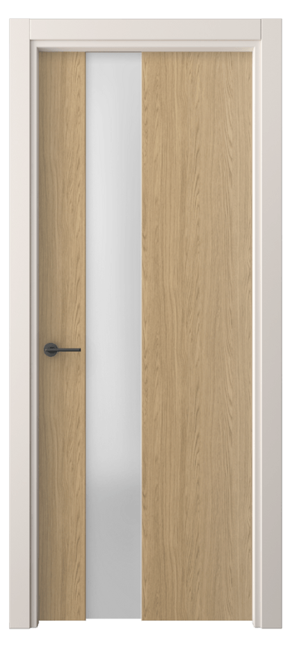 Межкомнатная дверь Freedom 4224 Жемчужный дуб Сатинированное стекло Цена 32639 ₽ | Volhovec