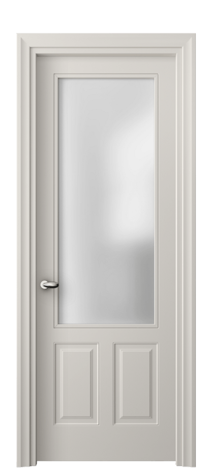 Межкомнатная дверь Esse 8522 Матовый облачно-серый Сатинированное стекло Цена 56239 ₽ | Volhovec