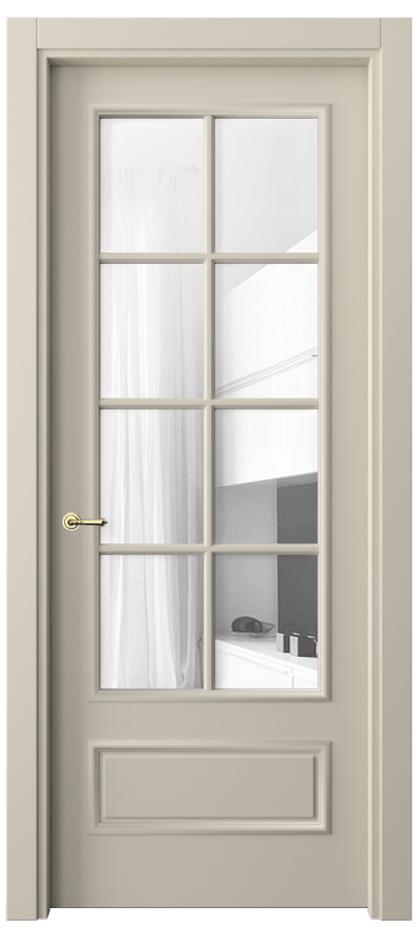 Дверь межкомнатная Paris 8112 Матовый бежево-серый Прозрачное стекло Гладкий наличник МБСР Цена 61599 ₽ Наличники уже входят в базовый комплект. Фабрика дверей Волховец 8 (800) 551 43 19 Межкомнатная дверь Paris 8112 Матовый бежево-серый Прозрачное стекло Цена 61599 ₽| Volhovec