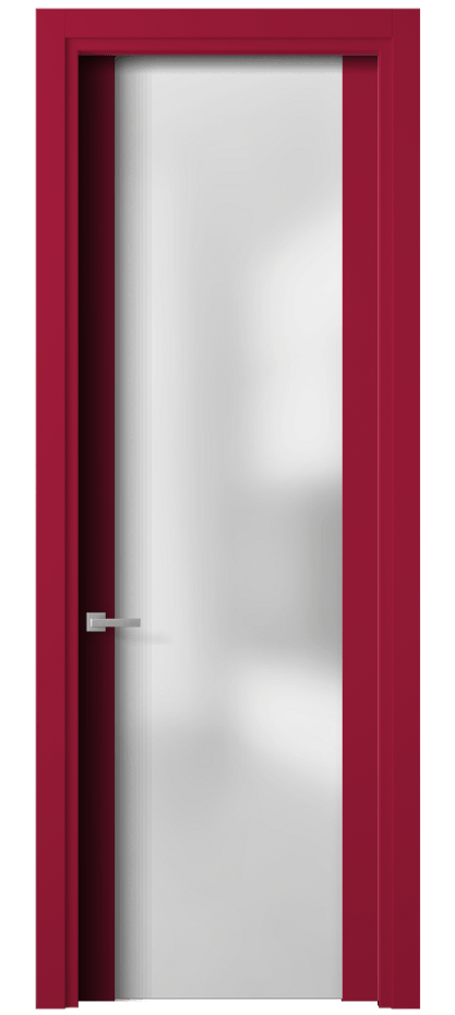 Межкомнатная дверь Planum 4114 Матовый белоснежный Сатинированное стекло Цена 77199 ₽ | Volhovec