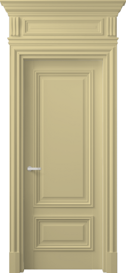 Дверь межкомнатная 7307 Слоновая кость RAL 1014. Цвет RAL Слоновая кость RAL 1014. Материал Гладкая эмаль. Коллекция Антик. Картинка.