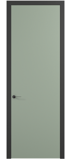 Дверь межкомнатная 0010 ПЭСО . Цвет ПЭТ светло-оливковый. Материал ПЭТ. Коллекция Планум Про. Картинка.