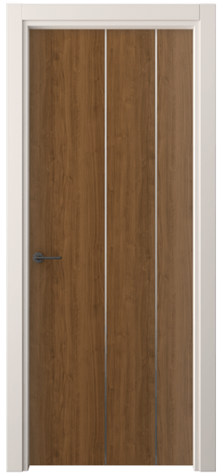 Дверь межкомнатная 4205 ЛОР. Цвет Лесной орех. Материал Ламинатин. Коллекция Freedom. Картинка.