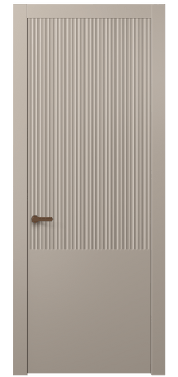 Дверь межкомнатная АКП 8646 МБСК. Цвет Матовый бисквитный. Материал Гладкая эмаль. Коллекция Alba. Картинка.