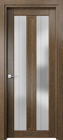 Дверь межкомнатная 6122 ДСЕ ДОЖДЬ. Цвет Дуб серый. Материал Массив дуба. Коллекция Ego. Картинка.