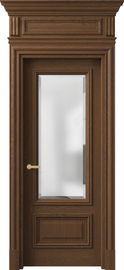 Дверь межкомнатная 7306 ДКШ.М САТ-Ф. Цвет Дуб каштановый матовый. Материал Массив дуба матовый. Коллекция Antique. Картинка.