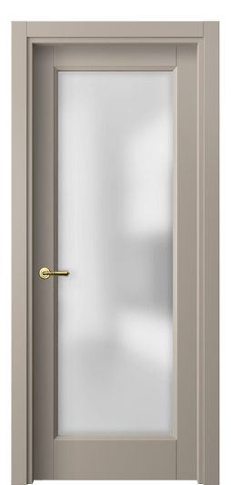 Дверь межкомнатная 1402 МБСК САТ. Цвет Матовый бисквитный. Материал Гладкая эмаль. Коллекция Galant. Картинка.