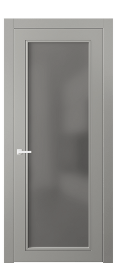 Дверь межкомнатная 8000 МНСР СЕР САТ. Цвет Матовый нейтральный серый. Материал Гладкая эмаль. Коллекция Neo Classic. Картинка.