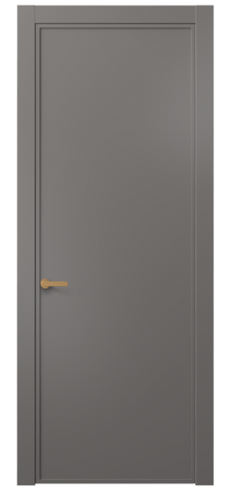 Дверь межкомнатная АКП 8601 МКЛС. Цвет Матовый классический серый. Материал Гладкая эмаль. Коллекция Frame. Картинка.