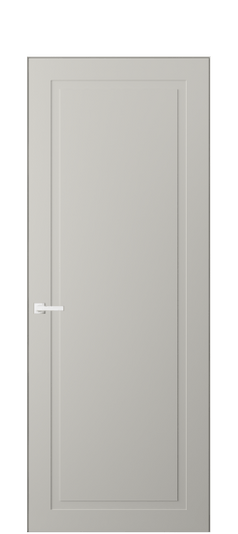 Дверь межкомнатная АКП 8001 МТСР. Цвет Матовый тёплый серый. Материал Гладкая эмаль. Коллекция Neo Classic. Картинка.