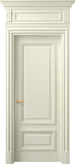 Дверь межкомнатная 7307 ММБ. Цвет Матовый молочно-белый. Материал Гладкая эмаль. Коллекция Антик. Картинка.