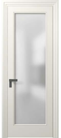 Дверь межкомнатная 8300 МЖМ Сатин. Цвет Матовый жемчужный. Материал Гладкая эмаль. Коллекция Rocca. Картинка.