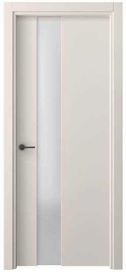 Дверь межкомнатная 4224 ПЭТБ САТ. Цвет ПЭТ тёплый-белый. Материал ПЭТ. Коллекция Freedom. Картинка.