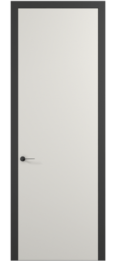 Дверь межкомнатная 0010 ПЭБЛ. Цвет ПЭТ белоснежный. Материал ПЭТ. Коллекция Планум Про. Картинка.