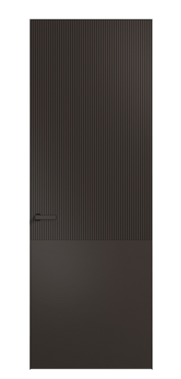 Дверь межкомнатная ПУ 8205 МАН Матовый антрацит. Цвет Матовый антрацит. Материал Гладкая эмаль. Коллекция Velvet. Картинка.