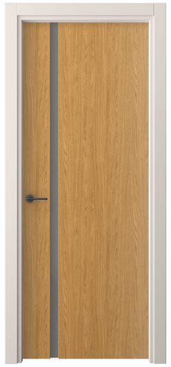 Дверь межкомнатная 4222 ВНД СЕР САТ. Цвет Ванильный дуб. Материал Ламинатин. Коллекция Freedom. Картинка.