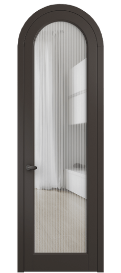 Дверь межкомнатная 6814 МАН MORU. Цвет Матовый антрацит. Материал Гладкая эмаль. Коллекция Palazzo. Картинка.