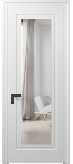 Межкомнатная дверь 8303 МБЛ Зеркало с одной стороны. Цвет Матовый белоснежный. Материал Гладкая эмаль. Коллекция Rocca. Фото. Дверь межкомнатная 8303 МБЛ Зеркало с одной стороны. Цвет Матовый белоснежный. Материал Гладкая эмаль. Коллекция Rocca. Картинка.