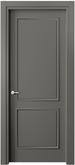 Дверь межкомнатная 8121 МКЛС. Цвет Матовый классический серый. Материал Гладкая эмаль. Коллекция Париж. Картинка.