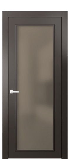 Дверь межкомнатная 8000 МАН БР САТ. Цвет Матовый антрацит. Материал Гладкая эмаль. Коллекция Нео Классик. Картинка.