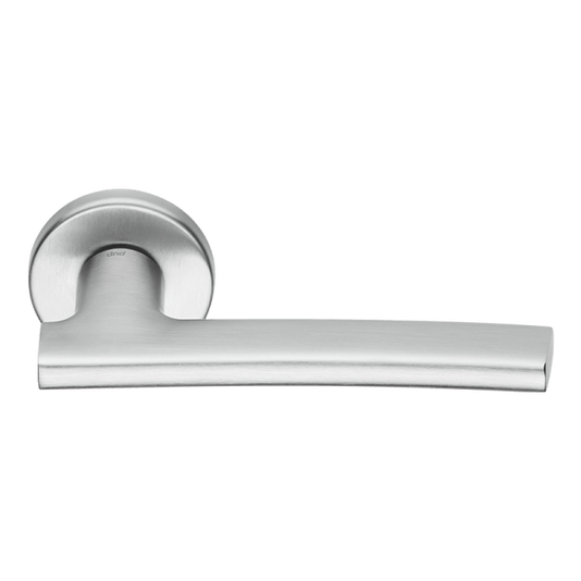 Ручки для дверей Ручка дверная Сан. Цвет Матовый хром. Коллекция Сан. Картинка.