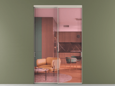 Перегородка Formato внутри проёма двустворчатая