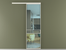 Перегородка Formato вдоль стены 1 створка