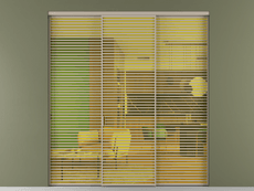 Перегородка Формато внутри проёма 3 створки