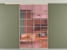 Перегородка Formato вдоль стены на потолок телескопик синхро 2