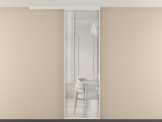 Перегородка Мозаик вдоль стены на потолок 1 створка