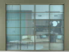 Перегородка Формато внутри проёма 4 створки